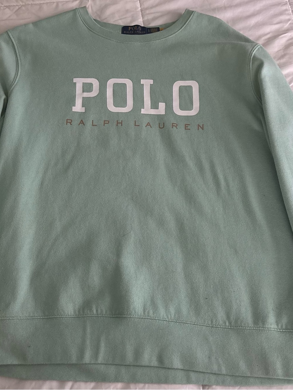 Polo by Ralph Lauren Mint Green Logo Crewneck Sweatshirt